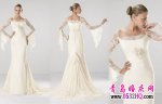 秋季婚纱礼服与披肩巧搭配