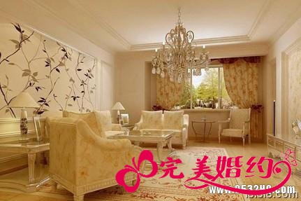 璀璨辉煌的婚房居家装饰展示一：